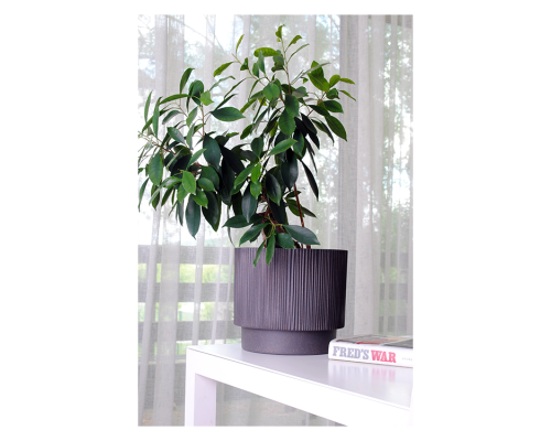 Flowerpot "Oslo" with insert d30cm (granite WOOD)