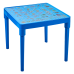 Children's table "Ukrainian Alphabet" (light blue)