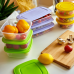 Food storage container rectangular 2,5L (transparent / lilac)