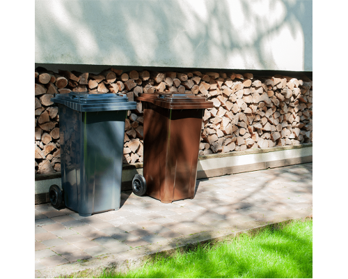 120L container for solid waste "Euro" (dark gray)