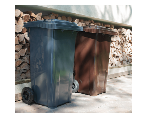120L container for solid waste "Euro" (dark gray)