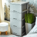 Chest "Rattan" on 4 drawers (white rose)
