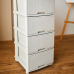 Chest "Rattan" on 4 drawers (white rose)