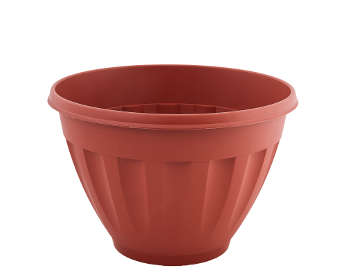 Flowerpot "Janna" with tray pendulous deep 27x18cm (terracotta)