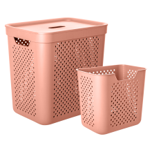 Basket "Simple" with organizer 35L (caramel)