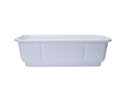 Flowerpot "Dama" balcony 50x18cm (white)
