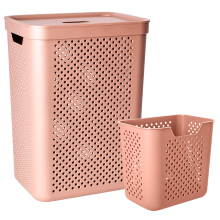 Basket "Simple" with organizer 45L (caramel)