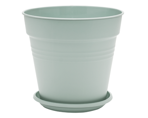 Flowerpot "Gloria" with tray 14,5x14cm (segebrush)