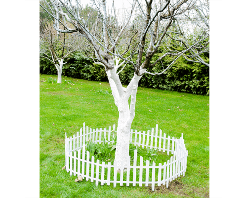 Set for lawn fence "Fence" (white floc)