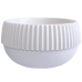 Flowerpot "Boho" low d18cm (white rose)