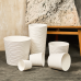 Flowerpot "Fusion" with insert low d42x40cm (white)