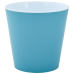 Flowerpot "Deco" with insert 13x12,5cm (gray blue / white)