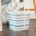 Basket "Practic" with decor (Lines light blue)