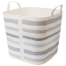 Basket "Practic" with decor (Lines light blue)