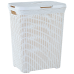 Laundry bin "Rattan" 50L (white rose)