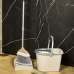 Set of broom and scoop "Euro" (creamy / dark brown)