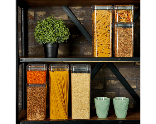 Container for bulk products 0,6L (transparent / transparent)