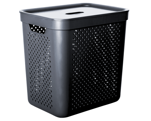 Basket "Simple" with organizer 35L (black)