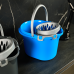Pail for cleaning 15L with wringer (light blue / gray)