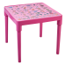 Children's table "Ukrainian Alphabet" (pink)