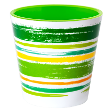 Flowerpot "Deco" with insert with decor 16x15,5cm ()