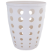Waste paper bin "Euro" 13,5L (white rose)