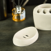 Soap dish set (white rose)