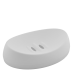 Soap dish set (white rose)
