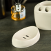 Soap dish set (white rose)