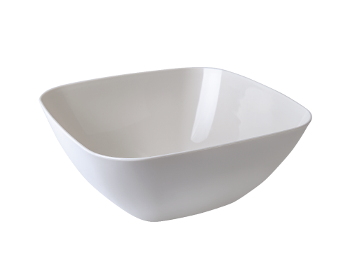 Salad bowl 240x240x95mm (white rose)