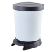 Garbage bin with pedal 10L (white)