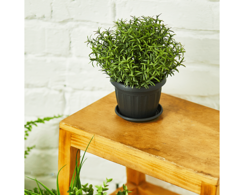 Flowerpot "Terra" with tray 40x30cm (granite)