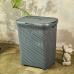 Laundry bin "Rattan" 50L (granite)