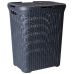 Laundry bin "Rattan" 50L (granite)