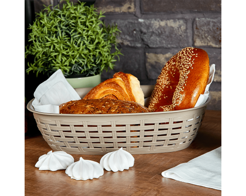 Basket "Rattan" 30,5x21,5x7,5cm (creamy)