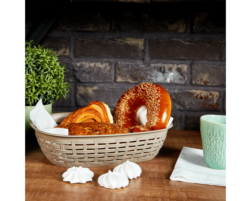 Basket "Rattan" 30,5x21,5x7,5cm (creamy)