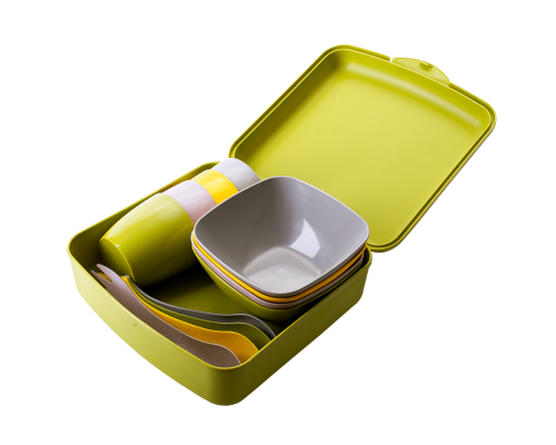 Набір посуду "Веселий пікнічок" на 4 персони (кольоровий)