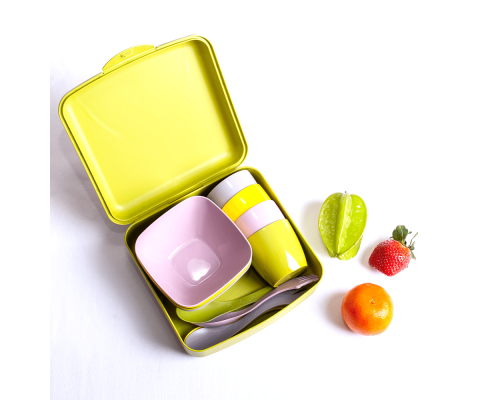 Набір посуду "Веселий пікнічок" на 4 персони (кольоровий)