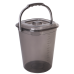 Pail "Smart" with lid 9L (brown transparent / cocoa)