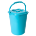 Pail "Smart" with lid 9L (turquoise)
