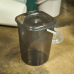 Pail "Smart" with lid 9L (brown transparent / cocoa)