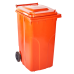 240L container for solid waste (orange)