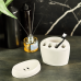 Toothbrush holder (white rose)