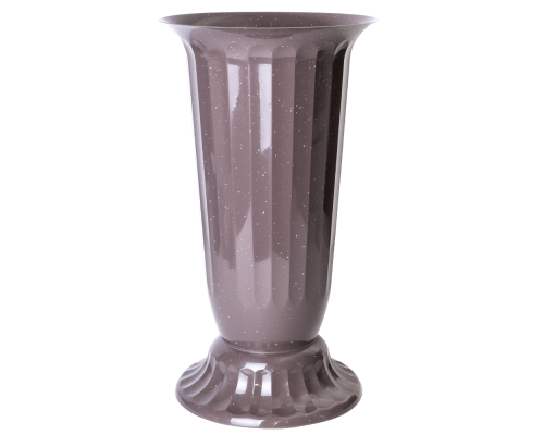 Flowerpot "Flora" with tray 51cm (cappuccino concrete)