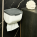 Toilet paper holder (white / granite)