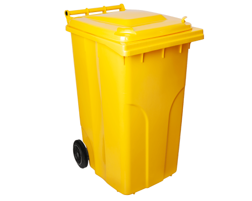 120L container for solid waste "Euro" (dark yellow)
