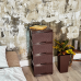Chest "Rattan" on 4 drawers (dark brown)