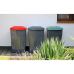 Garbage bin 90L (dark gray / dark gray)