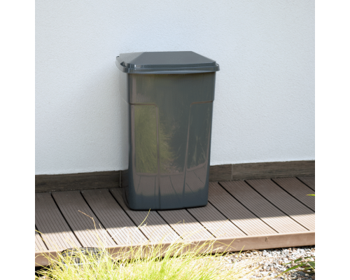 Garbage bin 90L (dark gray / dark gray)