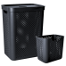 Basket "Simple" with organizer 45L (black)